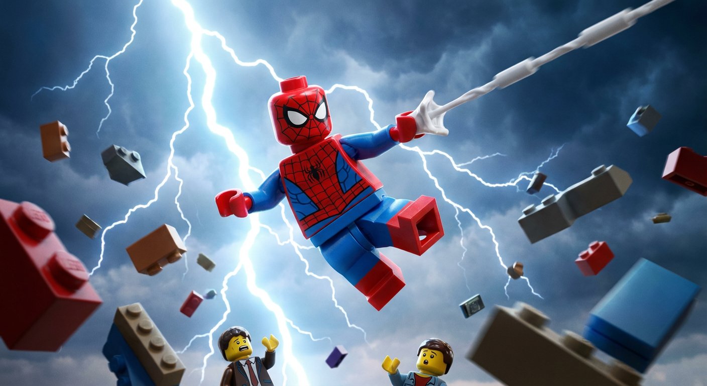 LEGO Epic Spider-Man Movie Poster Scene