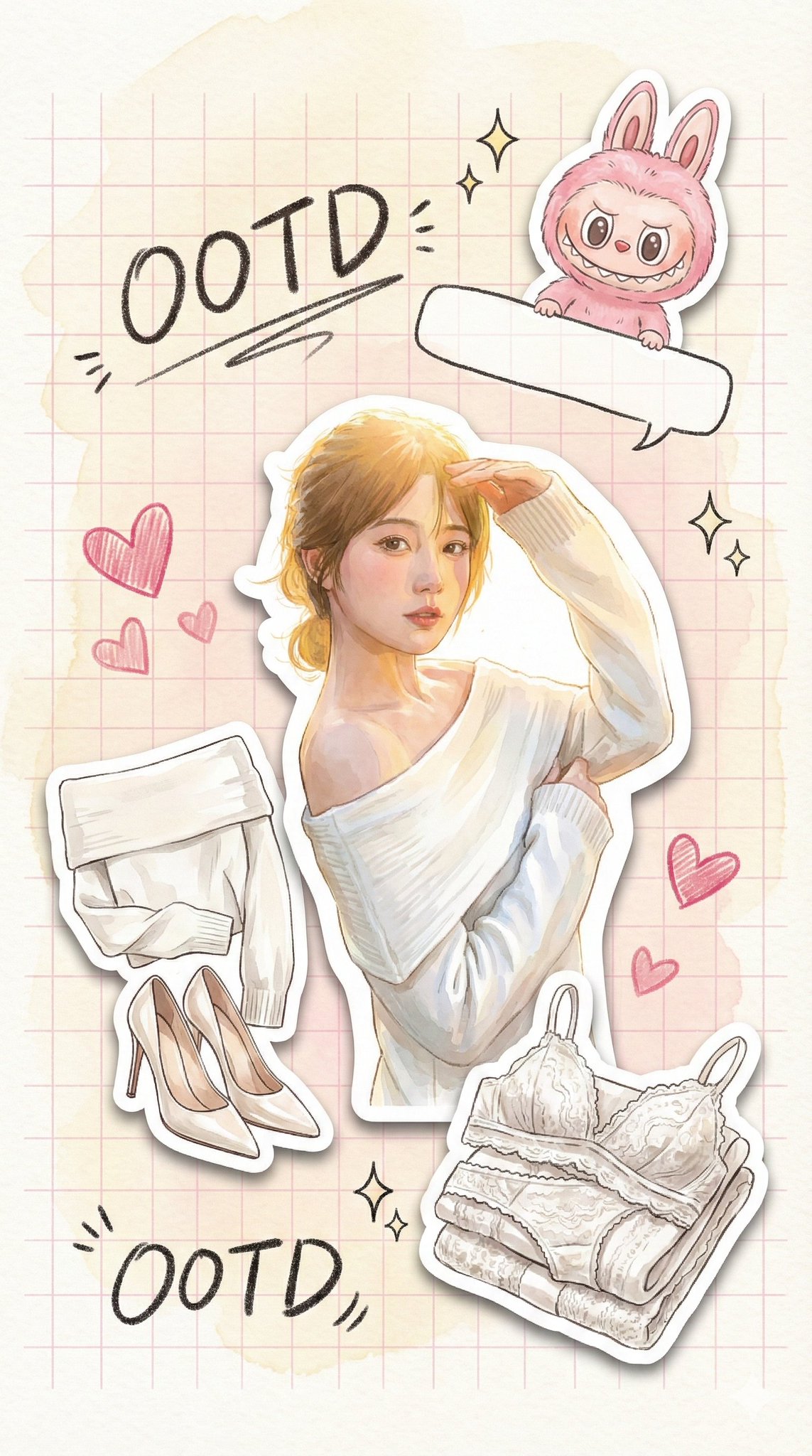 Cream Watercolor Journal