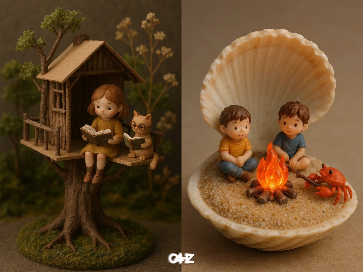 Cute Miniature Scene