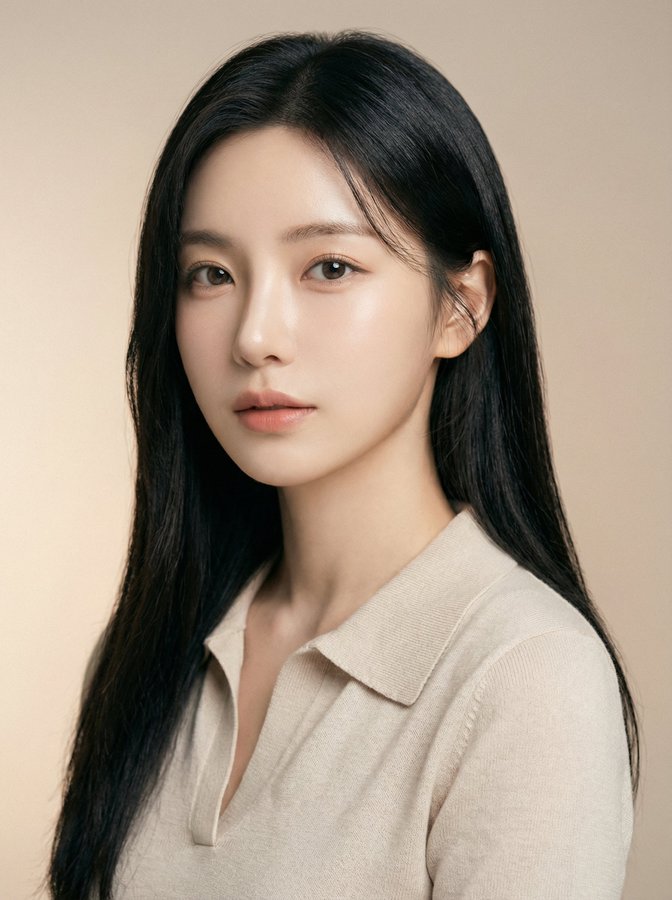 Character Transformed into Korean-Style Professional Headshot