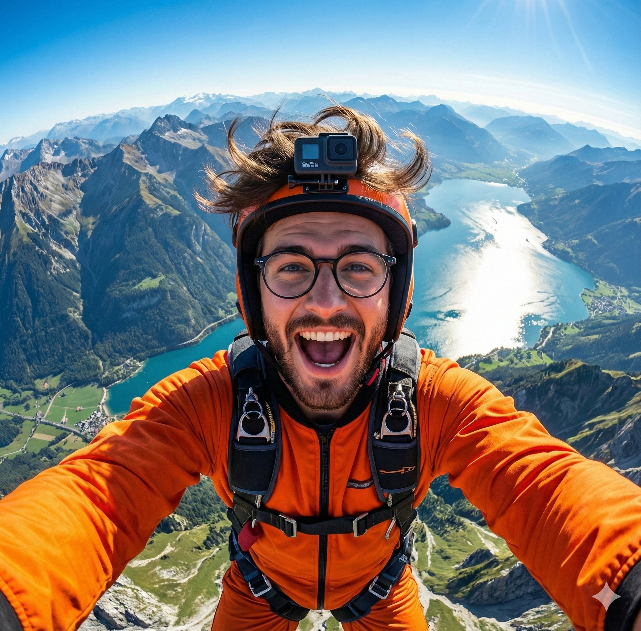 GoPro 风格极限运动自拍提示