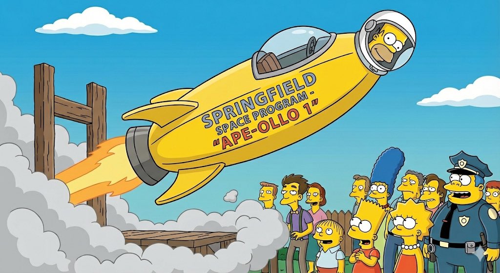 Simpsons Style Rocket Banana Hybrid