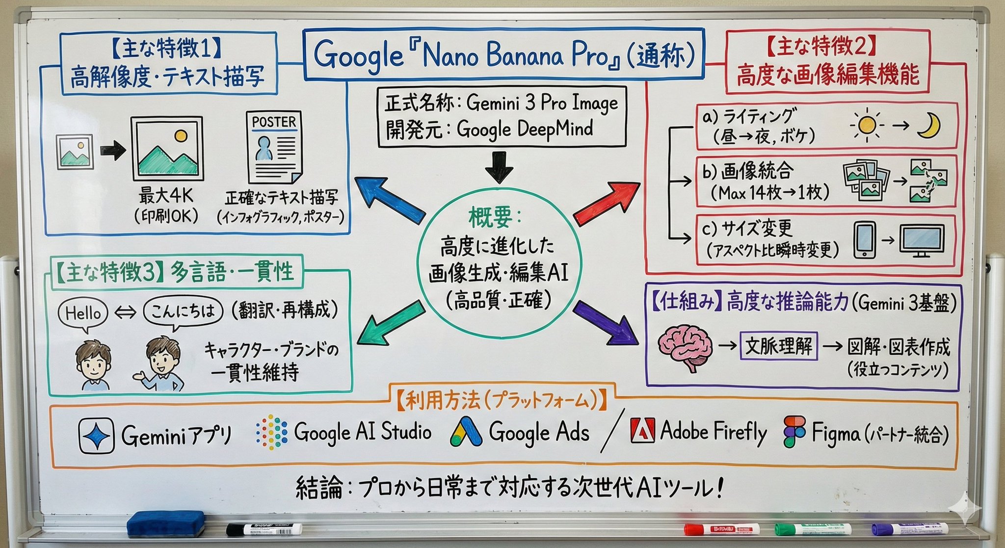 Whiteboard Style Simple Diagram from Text