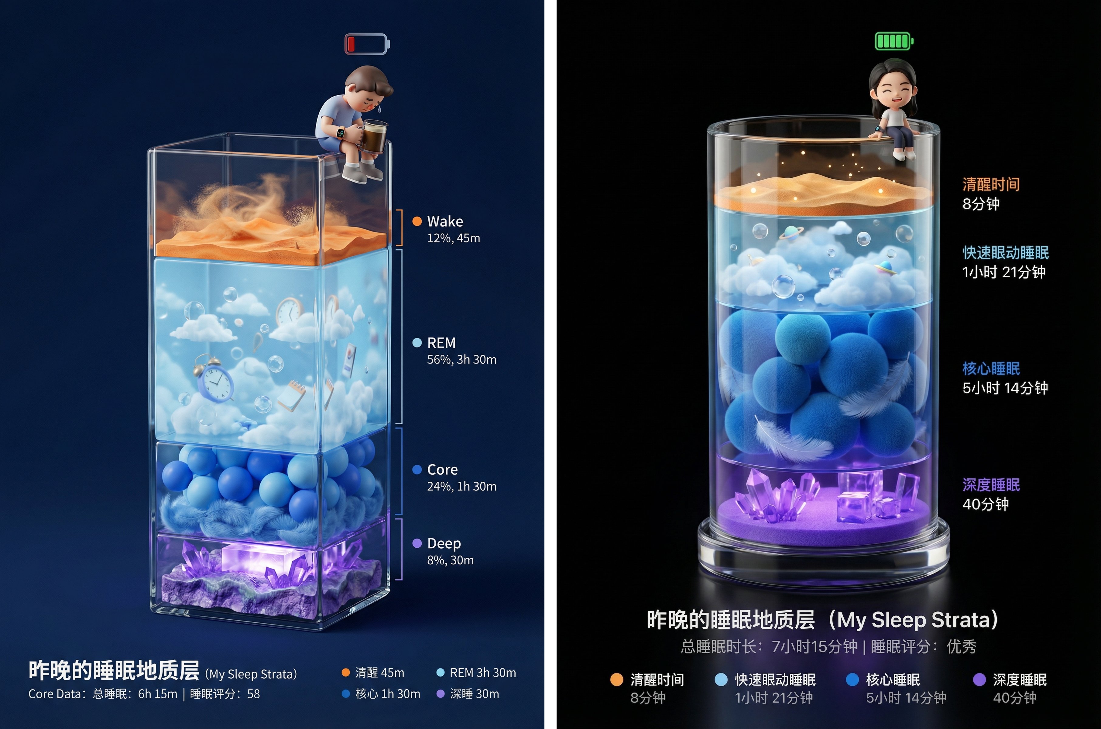 Nana Banana Pro: Adorable Sleep Report Poster