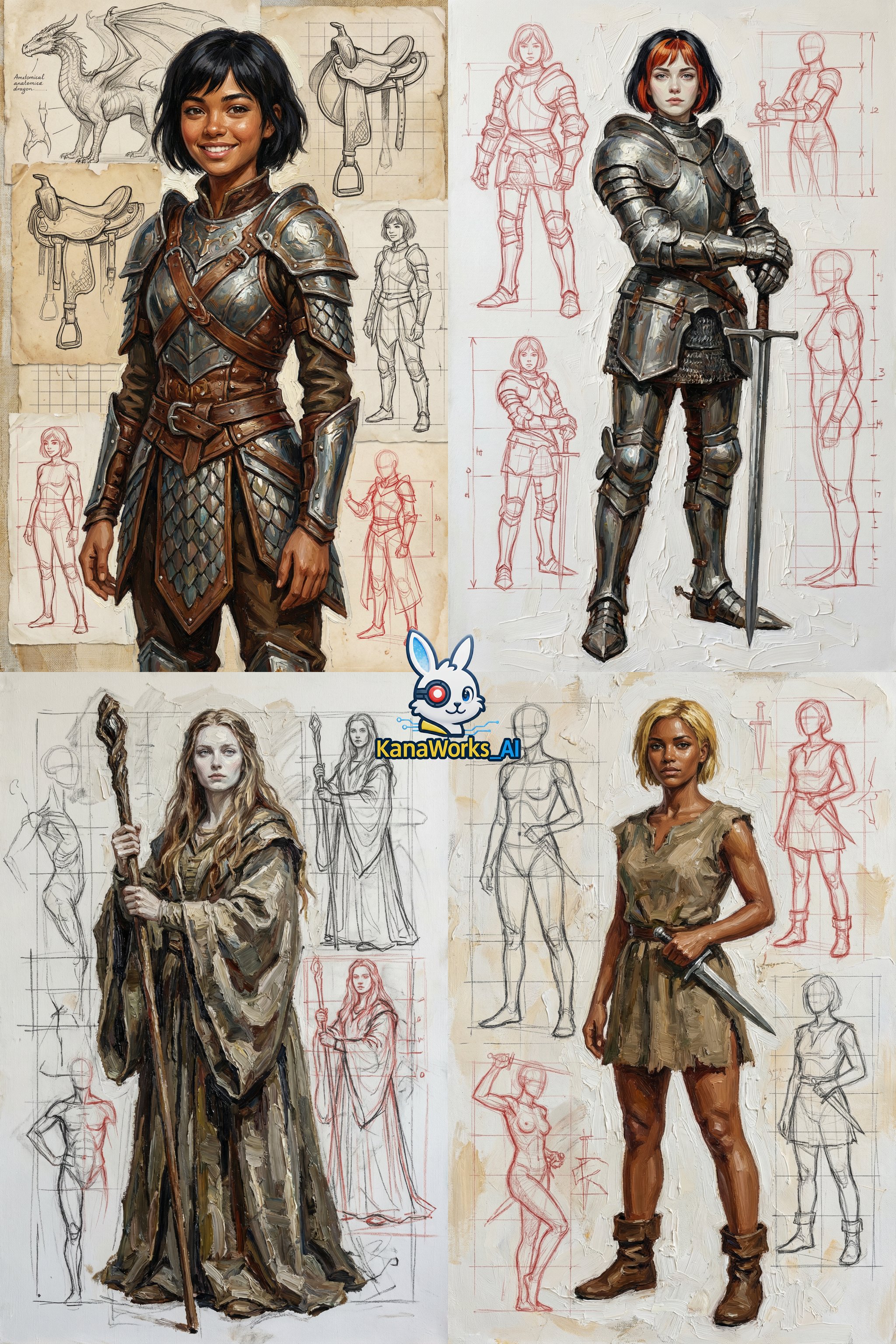 Nano Banana Pro Character Design Sketch Draft