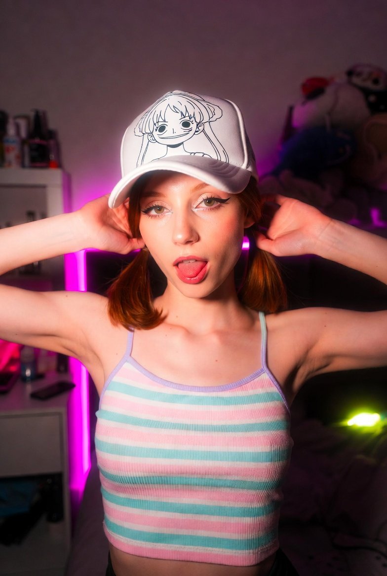 Vibrant Anime-Influenced Selfie