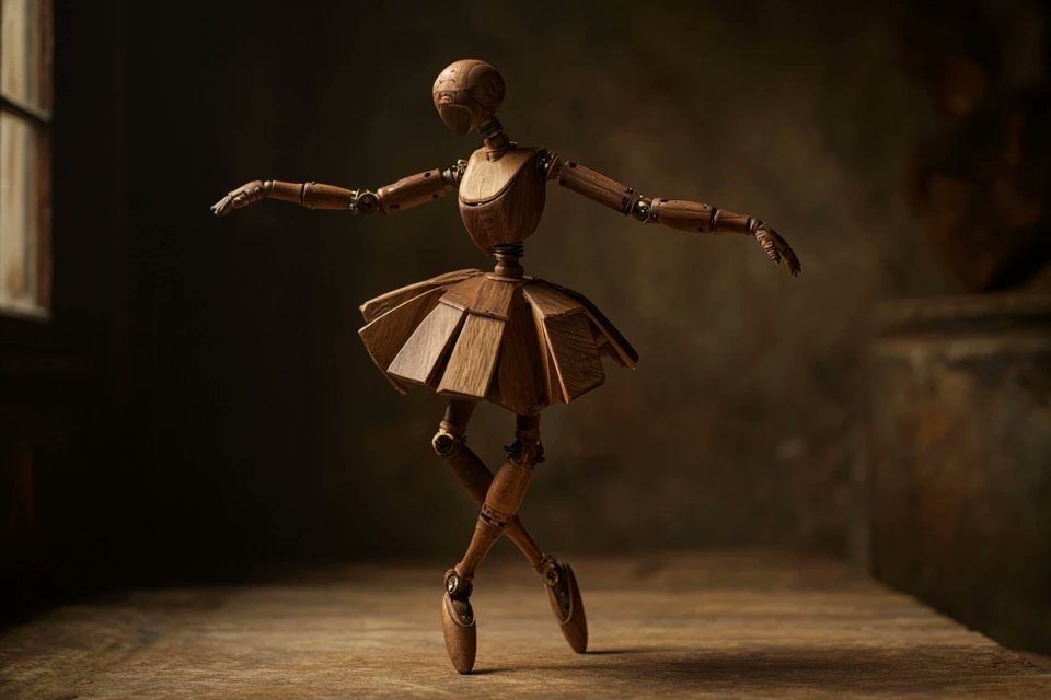 Wooden Automaton Figures