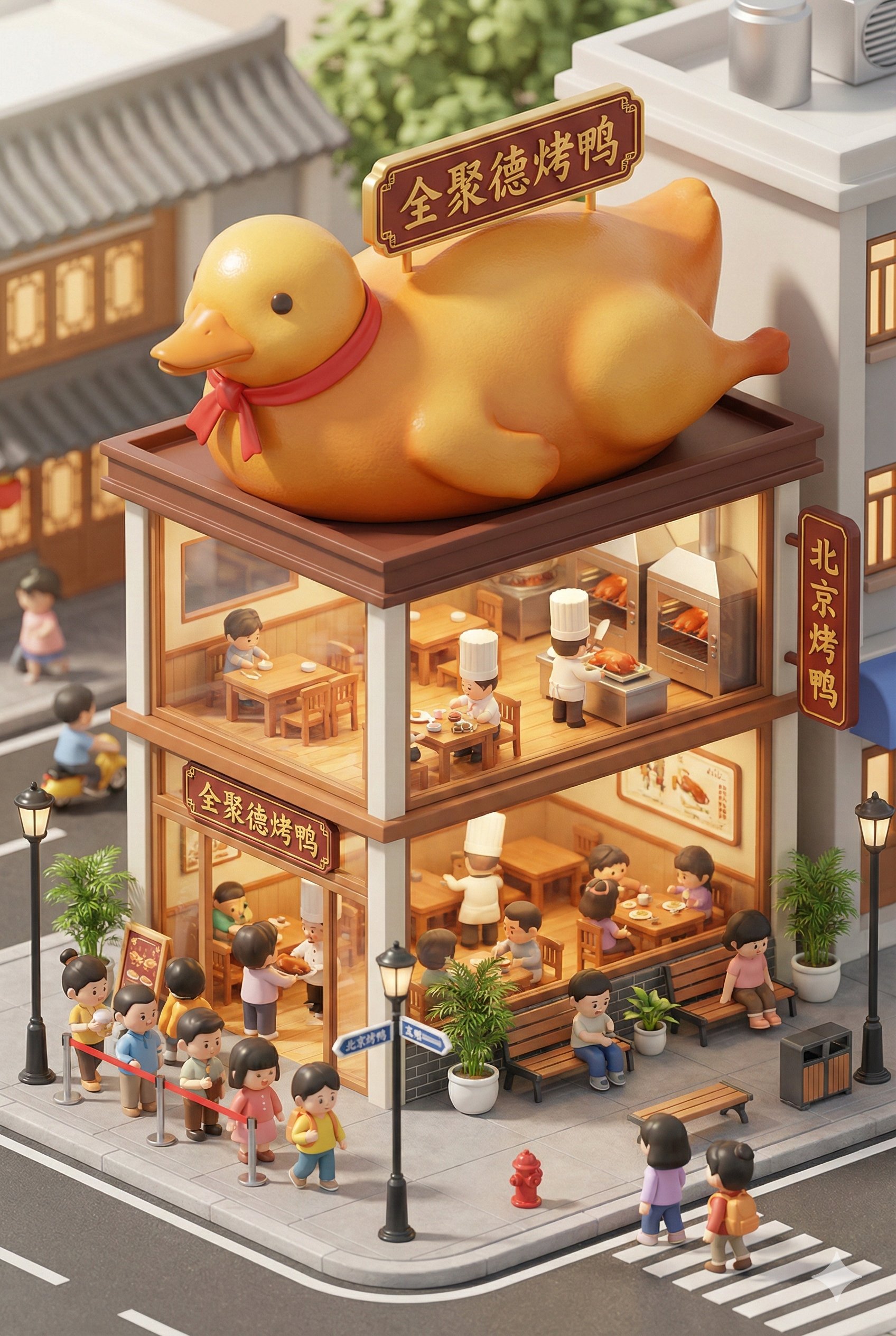 星巴克3D迷你概念店:充满奇趣的城市微缩景观